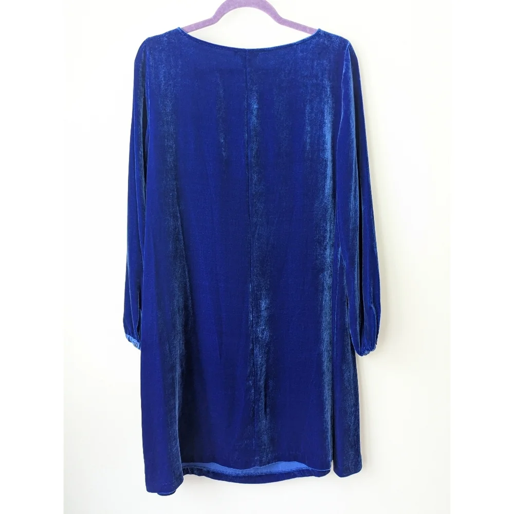 NEW Eileen Fisher Boat Neck Velvet Shift Dress - Picture 6 of 6